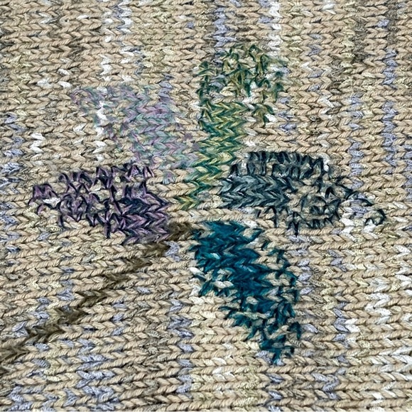 VTG SIGRID OLSEN SPORT Long Sleeve Floral Green Sweater Knit Top Size 2X - Picture 9 of 16